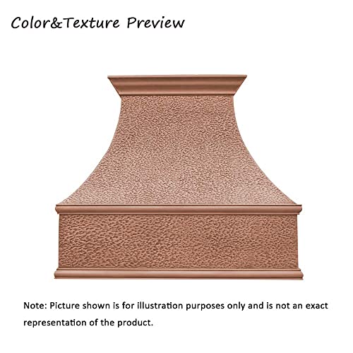 Copper Range Hood with Professional Liner and Internal Motor Sinda H7HO-1