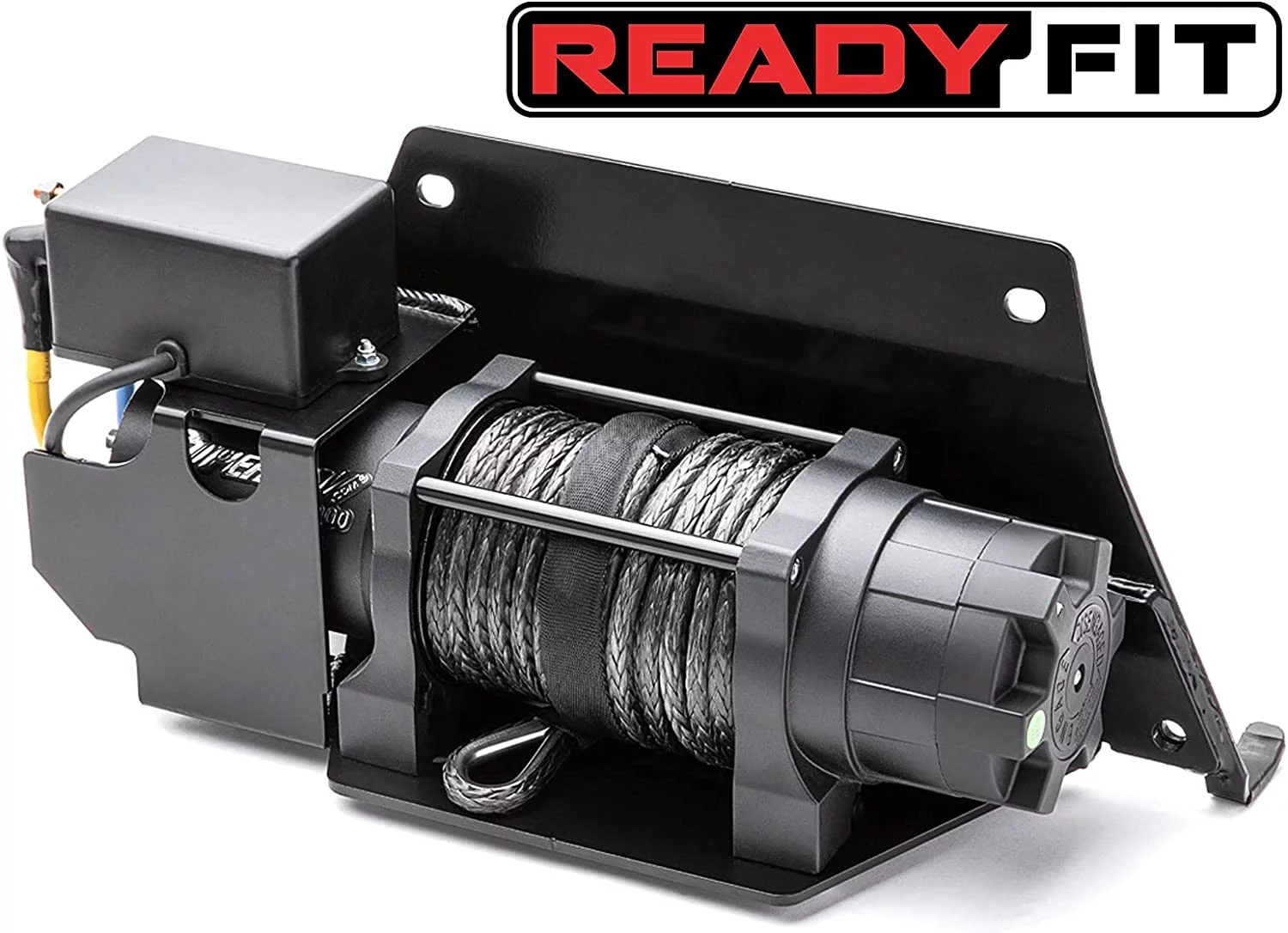 SuperATV 4500 lb. Ready|Fit Winch for Polaris Ranger XP 1000 / Crew (See fitment)|266.1 Gear Ratio|50 Foot Remote Range|3/16 Inch Steel|Permanent