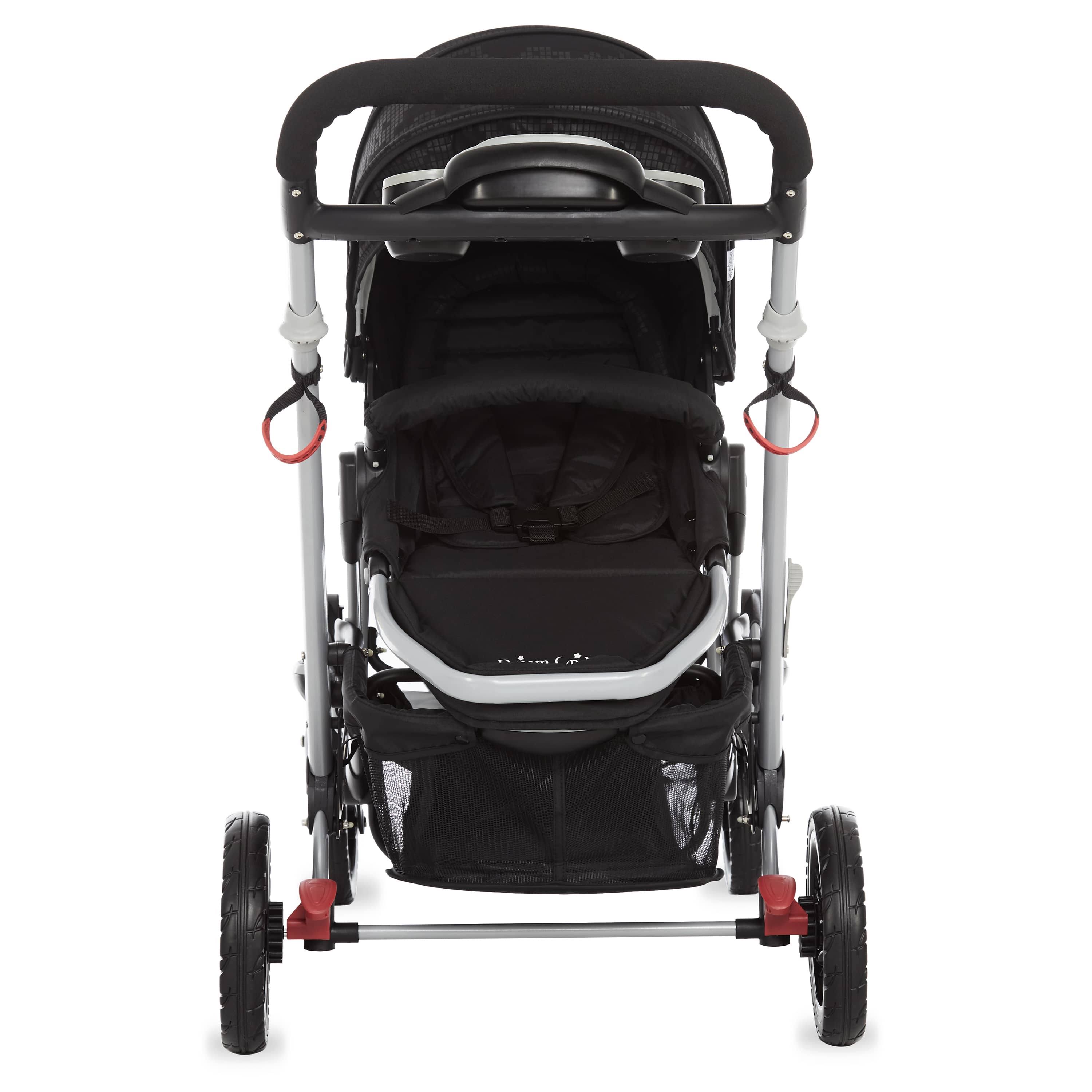 Dream on Me Track Tandem Stroller - Face to Face Edition Black