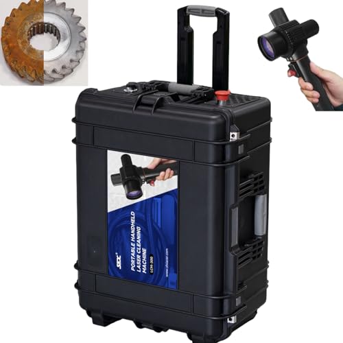WTTTOOLS Pulsed Laser Cleaning Machine Portable Laser Rust Removal Laser Cleaner 110V-240V Handheld Fiber Laser Cleaner for Rust Oil Paint Graffiti