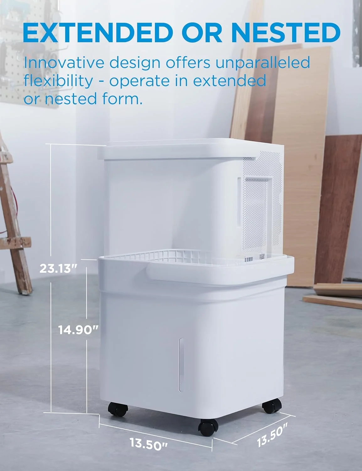 Midea Cube 20-Pint Smart WiFi Dehumidifier, Coverage up to 2,000 sq. ft. - Radiant Selections