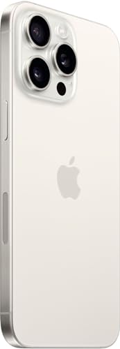 Apple iPhone 15 Pro Max, 256GB, Black Titanium - Unlocked (Renewed)