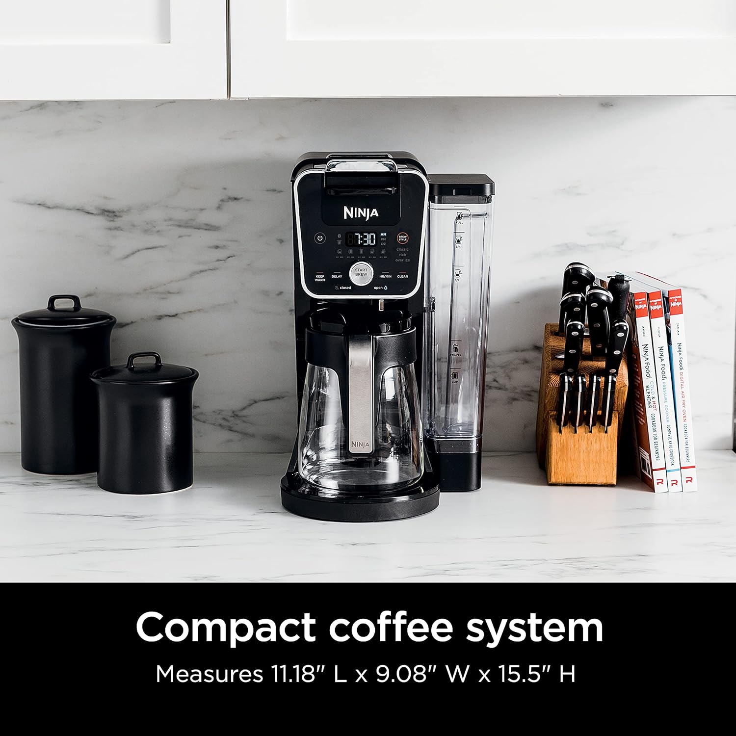 Ninja CFP201 DualBrew System 12-Cup Coffee Maker, Single-Serve for Grounds & K-Cup Pod Compatible, 3 Brew Styles, 60-oz. Water Reservoir & Carafe