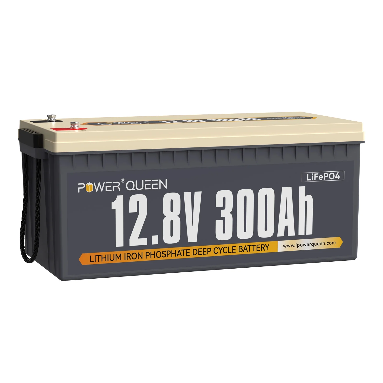 Power Queen 12V 300Ah LiFePO4 Lithium Battery 3840Wh 200A BMS for Solar RV Camper Off Grid Cabin - Curated Treasures Market