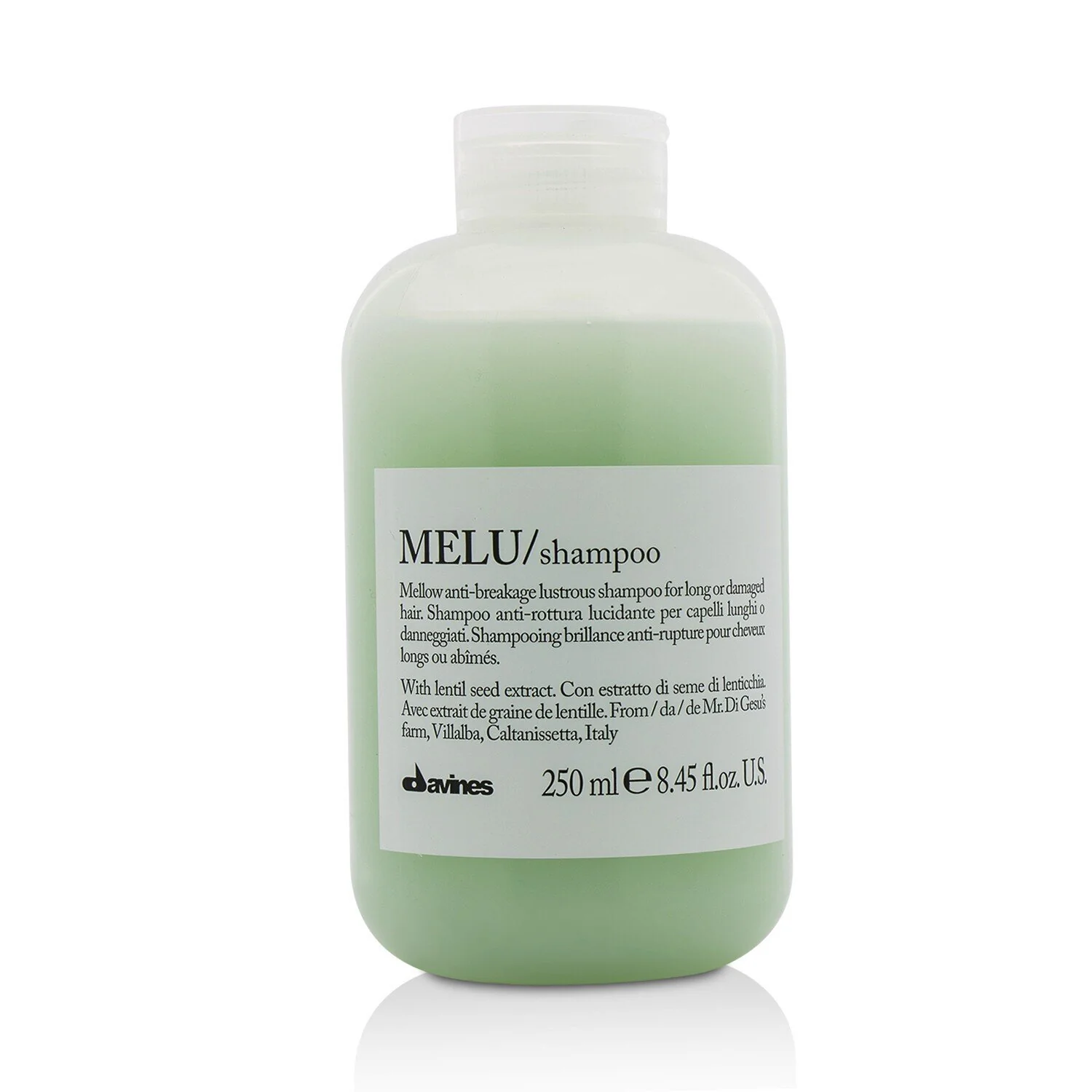 Davines Melu Shampoo Mellow Anti-Breakage Lustrous Shampoo (For Long or Damaged Hair)  1000ml/33.8oz