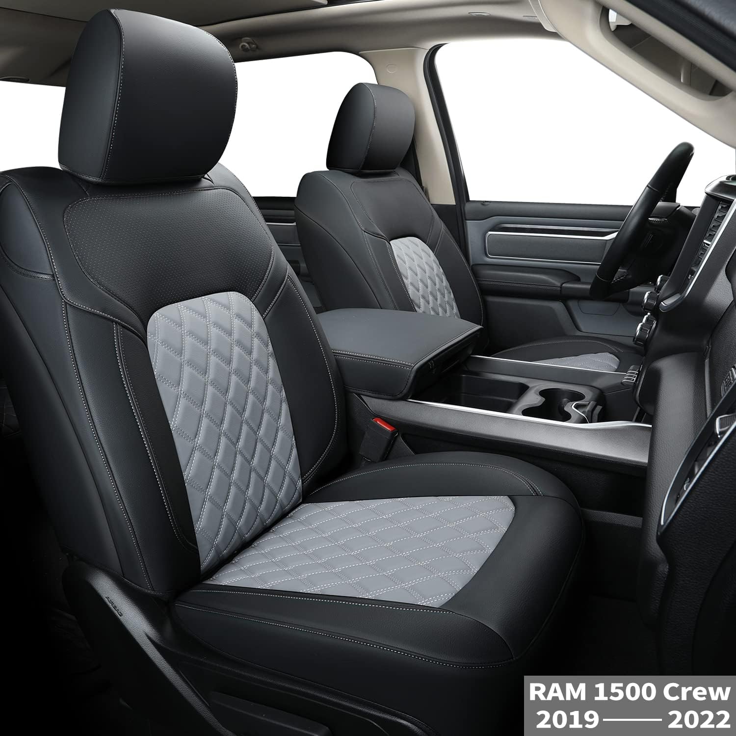 FEELiT Ram 2019-2022 1500 Crew Cab Waterproof Seat Covers Full Set