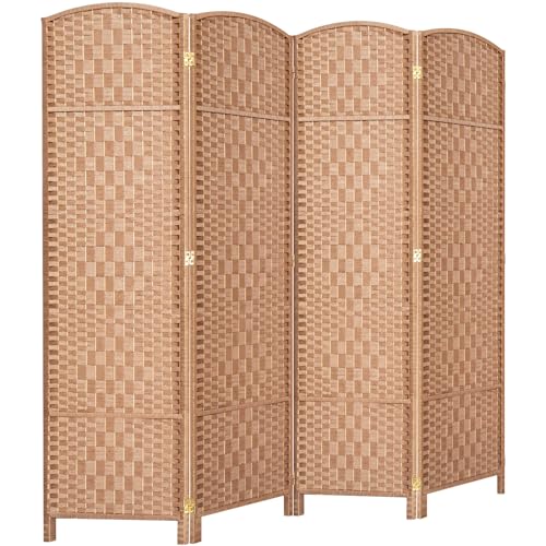 Room Divider, Room Dividers and Folding Privacy Screens, 16in Privacy Screen, 6 Panel Temporary Wall Partitions, 6ft Space Separation Panel Screen