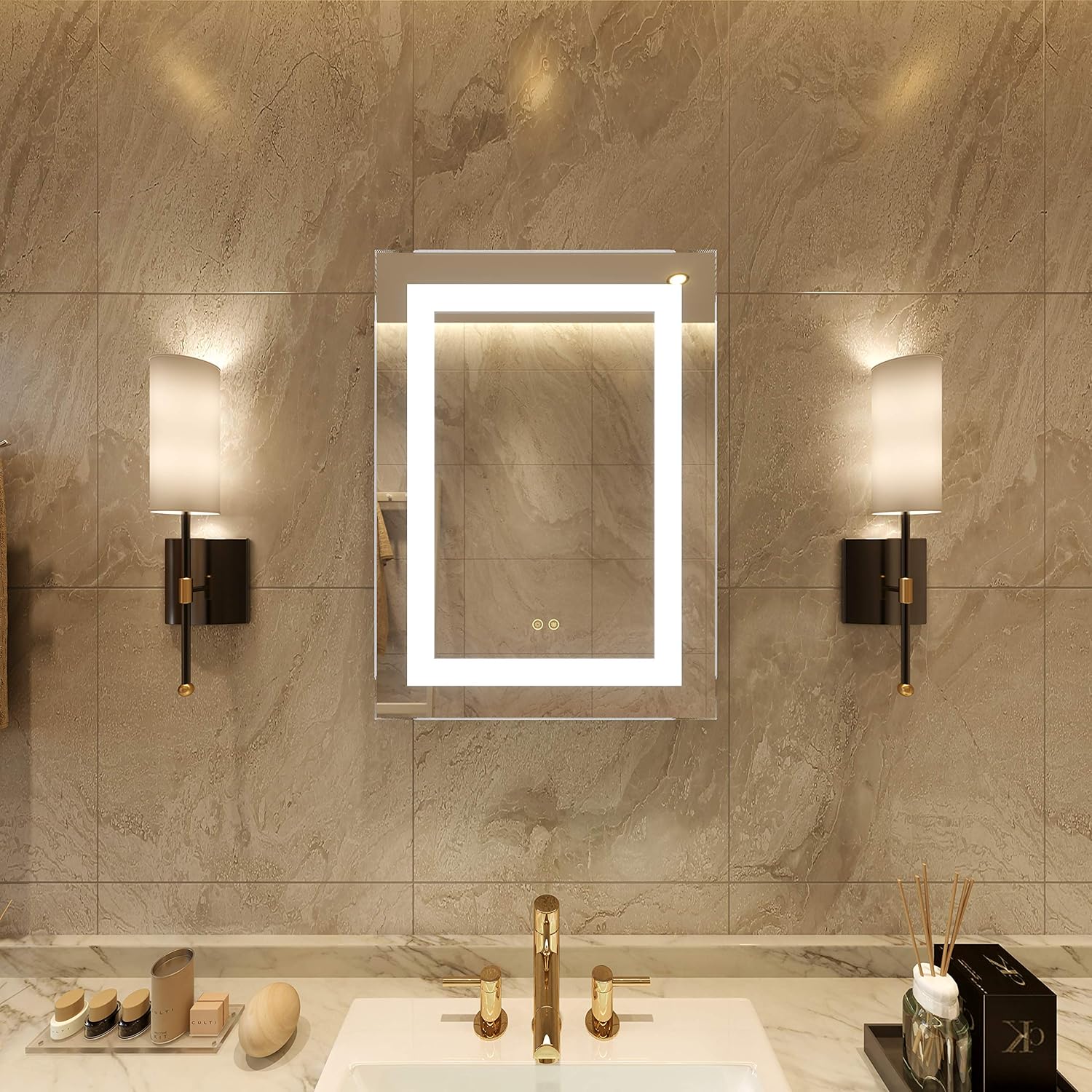 Petus PetusHouse 20 X 28 Inch LED Lighted Bathroom Mirrors