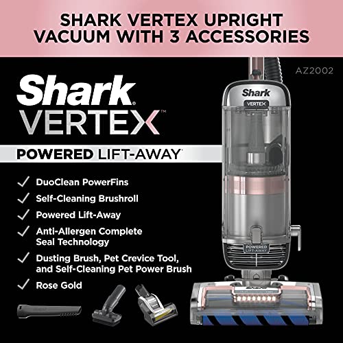 Shark Upright Vacuum, Stratos with DuoClean PowerFins, HairPro, Powered Lift-Away, Self-Cleaning Brushroll, & Odor Neutralizer Technology, Navy