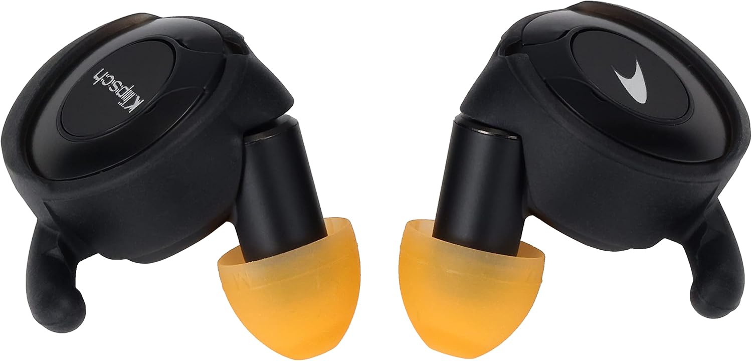 Klipsch T5 II True Wireless Sport Earphones McLaren Edition with Dust/Waterproof Case & Earbuds, Best Fitting Ear Tips, Ear Wings