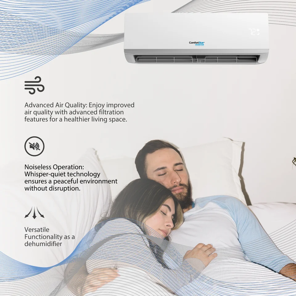 18,000 BTU 17 SEER2 Ductless Mini-Split Inverter+ Air Conditioner Heat Pump System Full Set 220V. - Radiant Selections