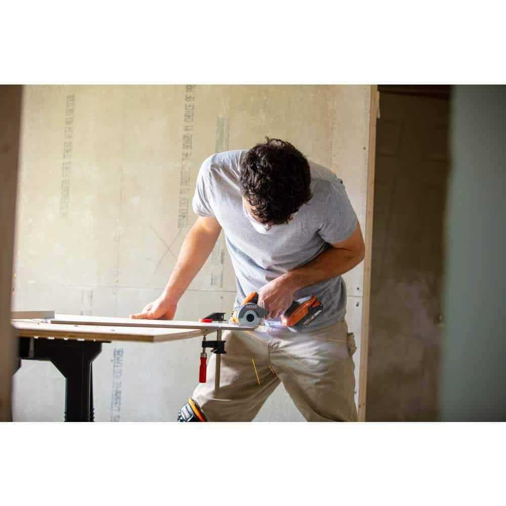 RIDGID 18V SubCompact Brushless Cordless 3 in. Multi-Material Saw with Cutting Wheels - Shop Hardware Tools Online Store