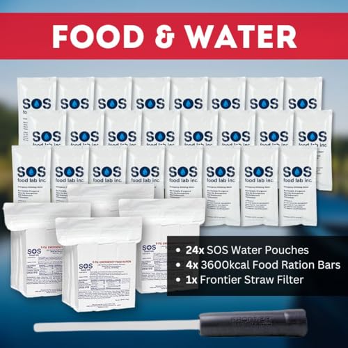 Essentials Complete Deluxe Survival Kit 2 & 4 Person | Bug-Out-Bag | Emergency Go Bag Kit for Wildfires, Hurricanes, and Other Natural Disasters