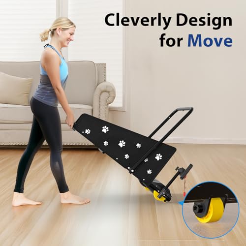 CIIHI Dog Treadmill for Medium Small Dogs - 265lbs Weight Capacity Pet Running Machine with 360° Rotatable Display