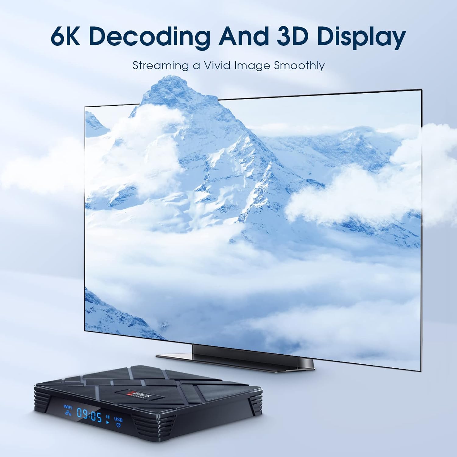 2022 Newest Android TV Box 11.0, X12 Plus Android TV Box 4GB RAM 32GB ROM with RK3318 Quad-Core 64 Bits
