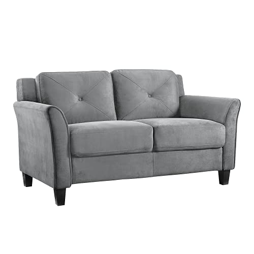 Lifestyle Solutions Harrington Loveseat, Black