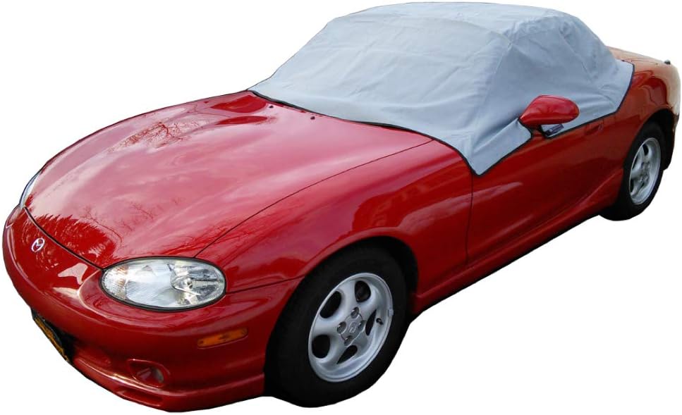 North American Custom Covers Compatible Soft Top Roof Protector Half Cover for Mazda Miata MX5 Mk1 Mk2 Mk2.5 (NA and NB Models only)