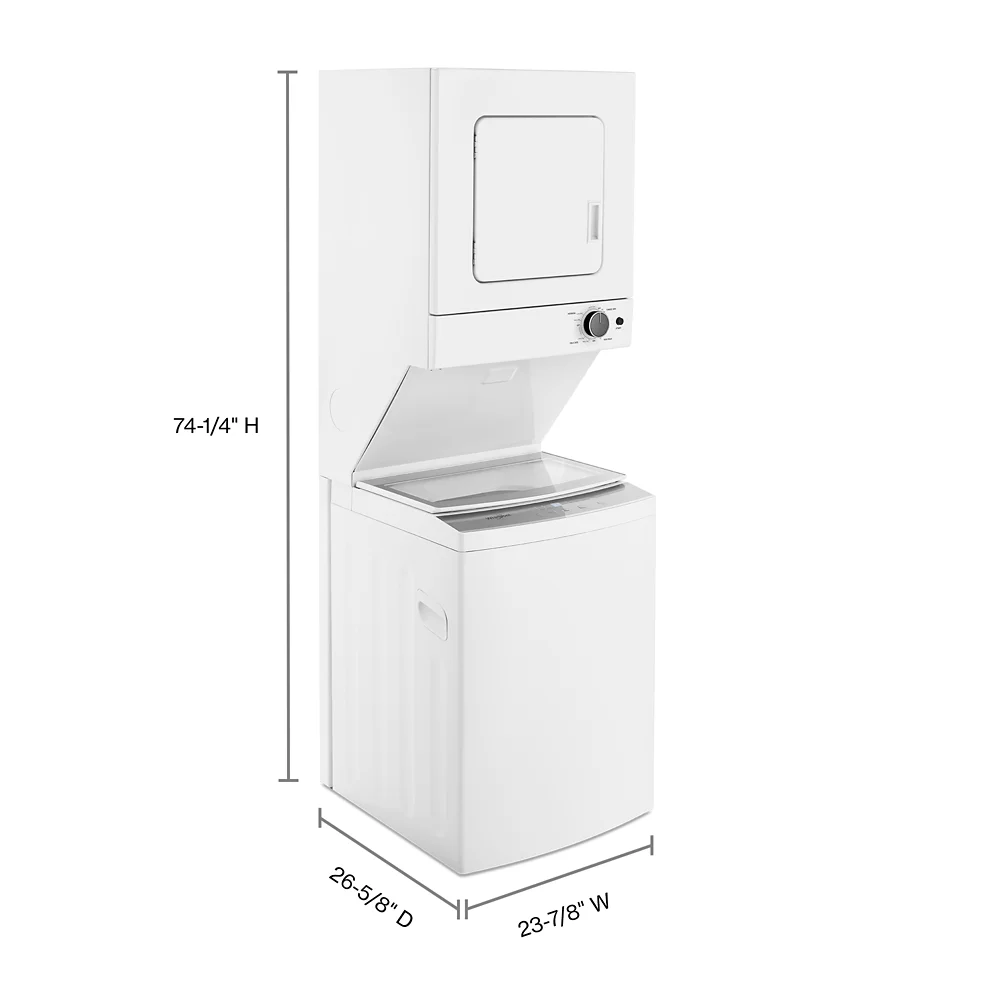 Whirlpool Wet4124h 24" Wide Laundry Center - White