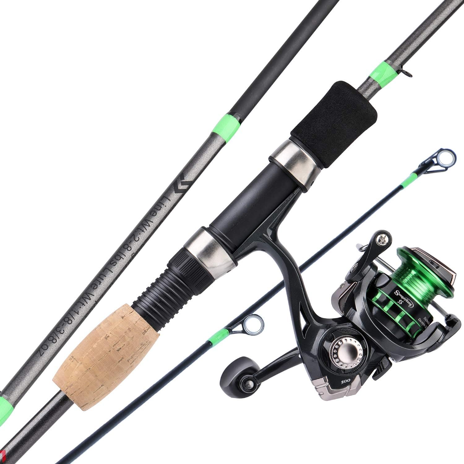 Sougayilang Fishing Rod and Reel Combos,Graphite Blank Rods,Stainless Steel Guides
