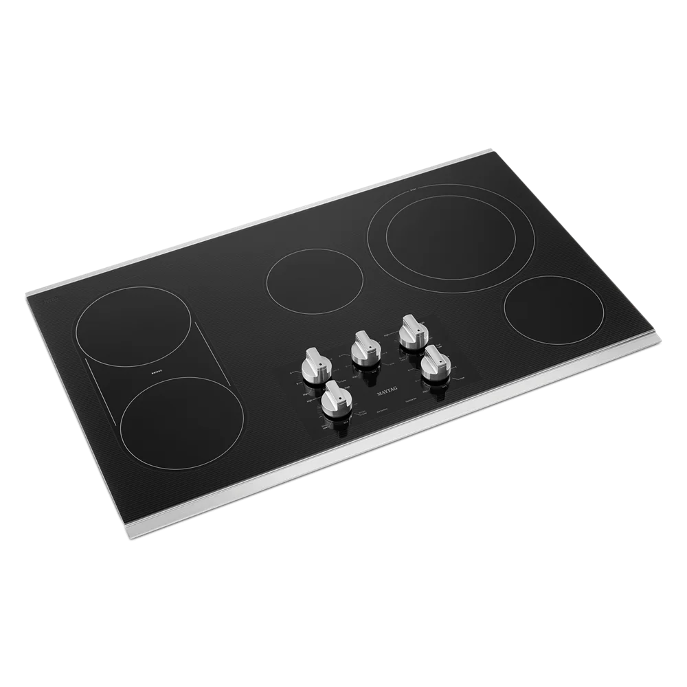 Maytag Mec8836h 36" Wide Built-In Electric Cooktop - Stainless Steel