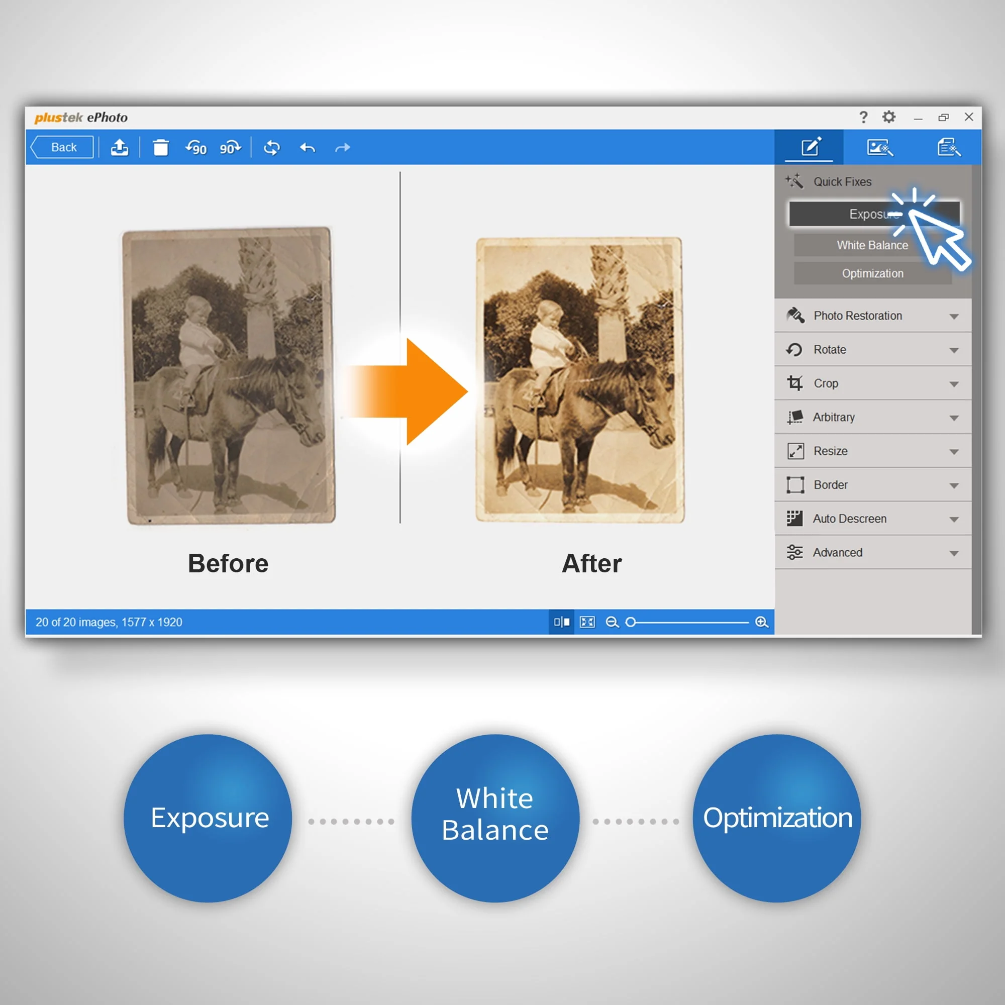Plustek Photo Scanner - ephoto Z300, Scan 4x6 Photo in 2sec, Auto Crop and Deskew with CCD Sensor. Support Mac and PC