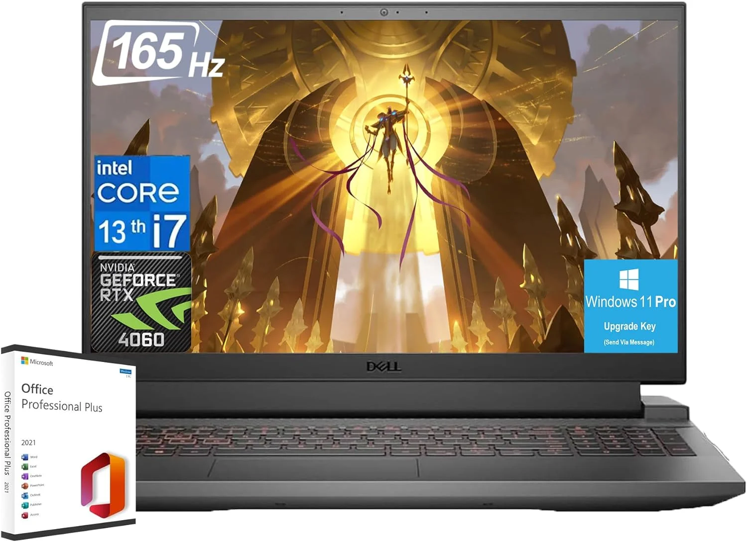 Dell G15 Gaming Laptop, 15.6" FHD, Intel Core i7-13650HX, NVIDIA GeForce RTX 4060, 64GB DDR5, 1TB SSD, Backlit Keyboard, Wi-Fi 6, Windows 11 Pro