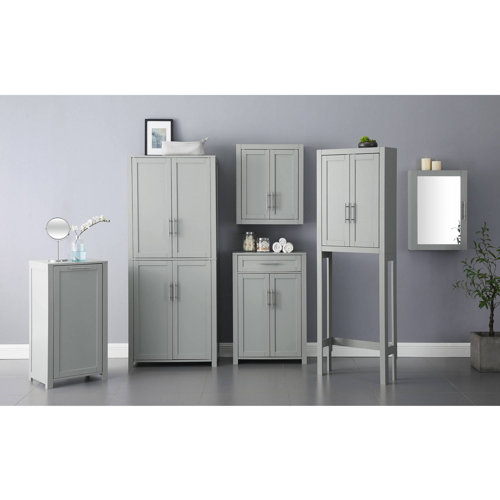 Savannah Wall Cabinet Gray - Crosley