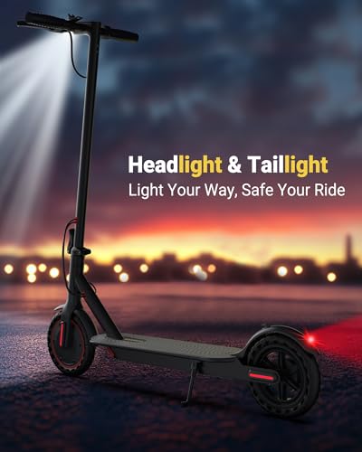 Electric Scooter for Adults, 8.5"/10" Tires, 19/22Mph, 350W/500W Motor, 21-28 Miles Range, Folding E-Scooter with Dual Suspension,APP(V1/SPRO/MAX/PRO)