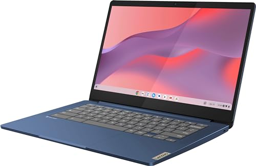Lenovo Chromebook 14 Touchscreen Laptop (14" FHD Touch Display, 8-Core MediaTek Kompanio 520, 4GB RAM, 128GB Storage (64GB eMMC+64GB SD)), Webcam
