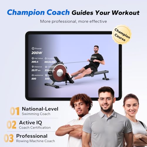 MERACH Rowing Machines for Home, Magnetic Rowing Machine with 16 Levels, Rower Machine of Quiet Resistance