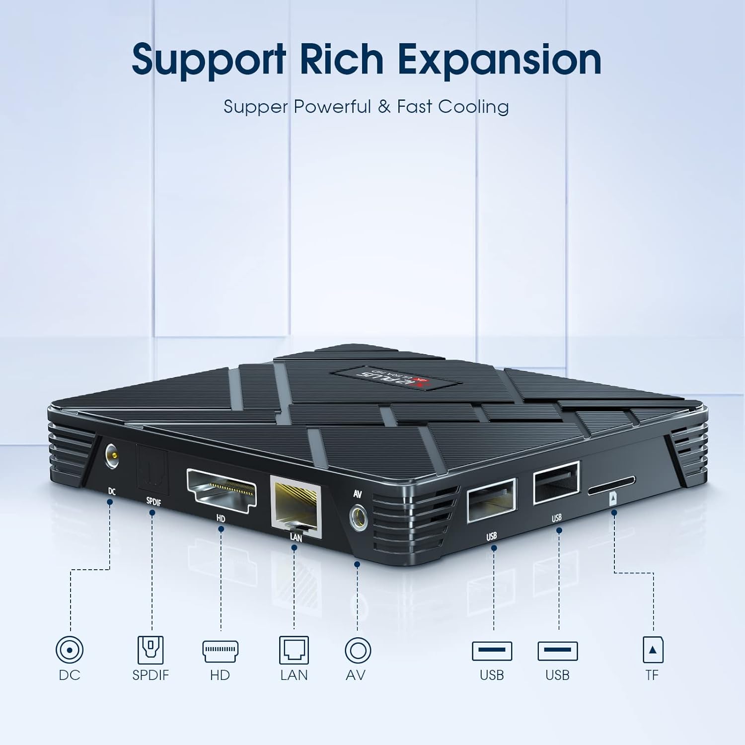 2022 Newest Android TV Box 11.0, X12 Plus Android TV Box 4GB RAM 32GB ROM with RK3318 Quad-Core 64 Bits