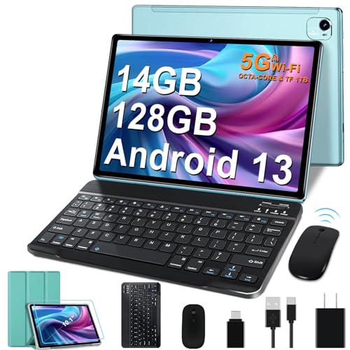 Tablet 11 Inch Android 13 Tablet PC Android Latest with 16GB+256GB+1TB Expand, 8600mAh, Support, Octa-Core 2.0 GHz, 5G WiFi, Dual Camera