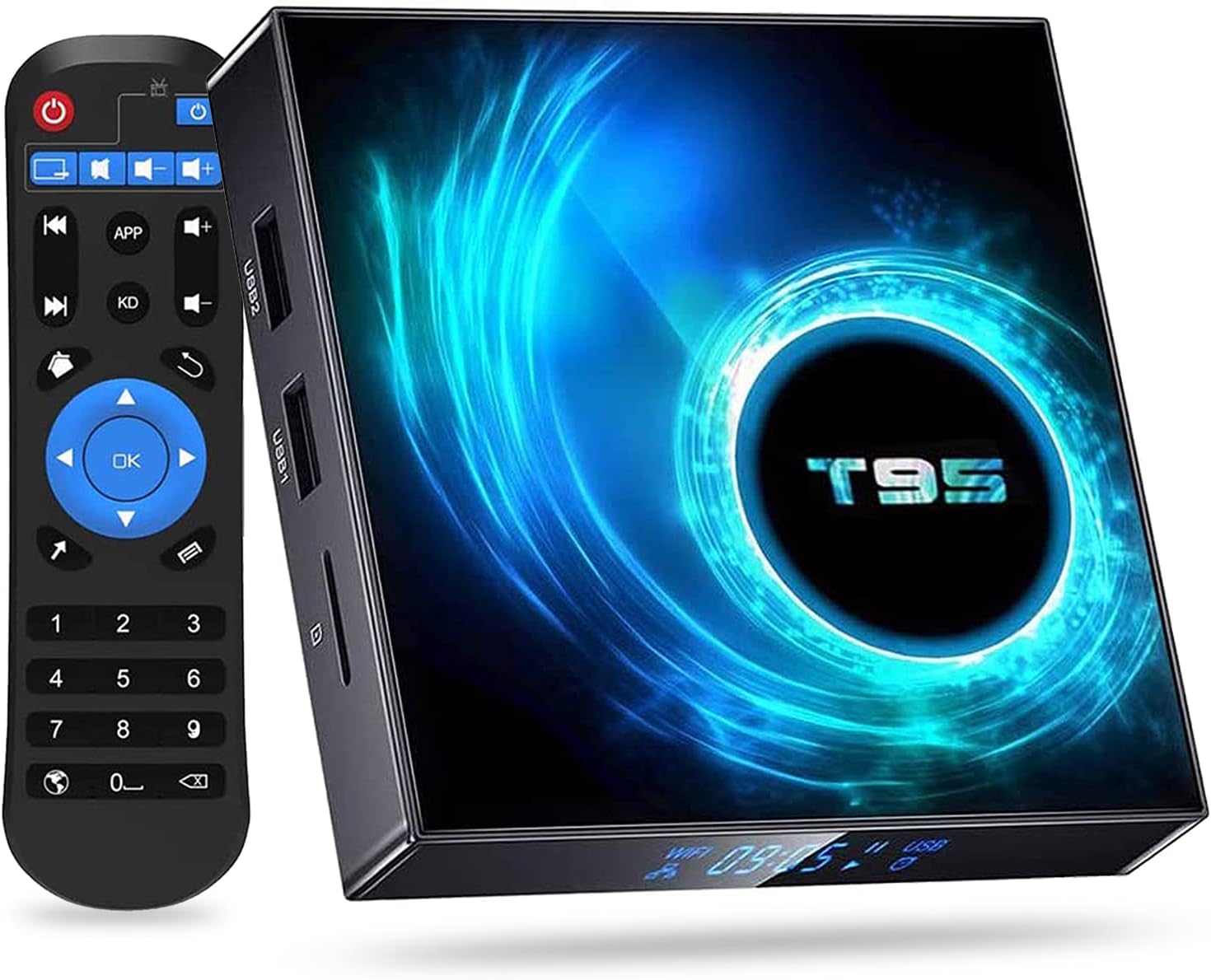 2021 Android 10.0 TV Box T95 4GB RAM 128GB ROM Allwinner H616 Quad-core ARM cortex-A53 CPU, Smart Box Supports 3D 4K 6K UHD H.265