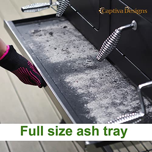 Captiva Designs Extra Large Charcoal BBQ Grill with Oversize Cooking Area(794 sq.in.)