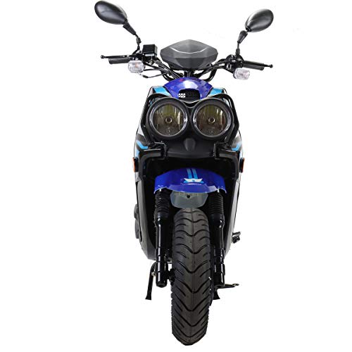 X-PRO 150cc Adult Moped Street Gas Moped 150cc Bike with 12" Aluminum Wheels (White)