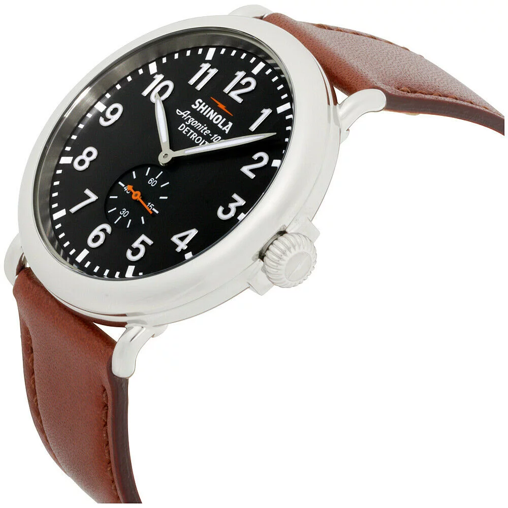 Shinola Detroit The Runwell Quartz Movement Black Dial Men's Watches S0120018330