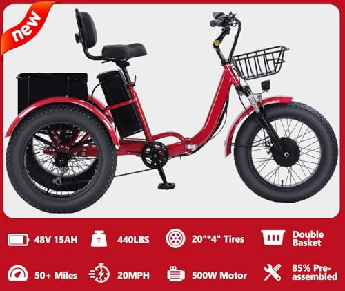 Adult Electric Tricycle Adult Tricycle 3 Wheel Bikes Adults Electric Three Wheel Bike - Radiant Selections