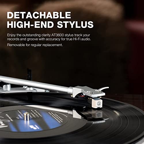 Turntables Belt-Drive Record Player with Wireless Output Connectivity