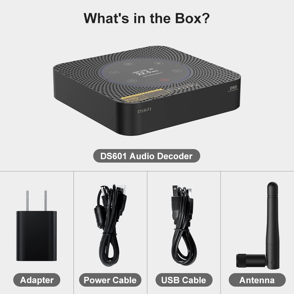 [Upgraded] Lavaudio DS601 HiFi Audio DAC USB Desktop DAC ES9038Q2M XMOS XU208, Long Range Receiver Bluetooth 5.0 Audio LDAC Preamplifier
