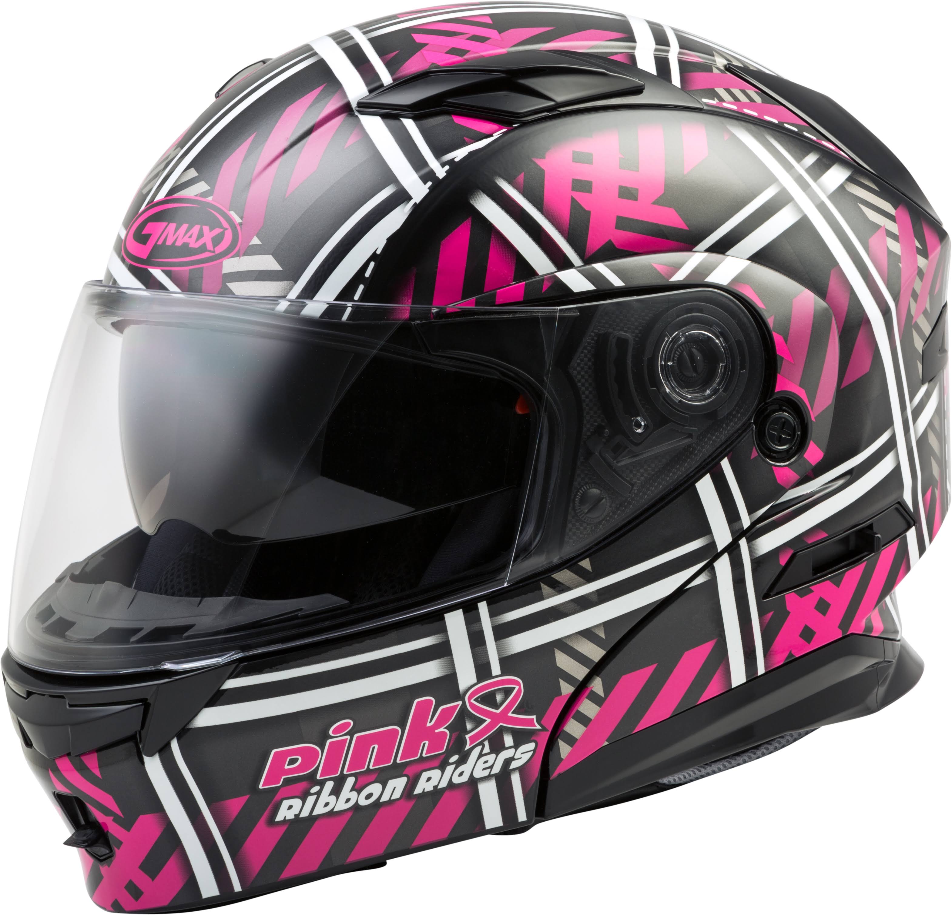 GMAX (G1012406) MD-01 Pink Ribbon Riders Helmet Black/Pink LG