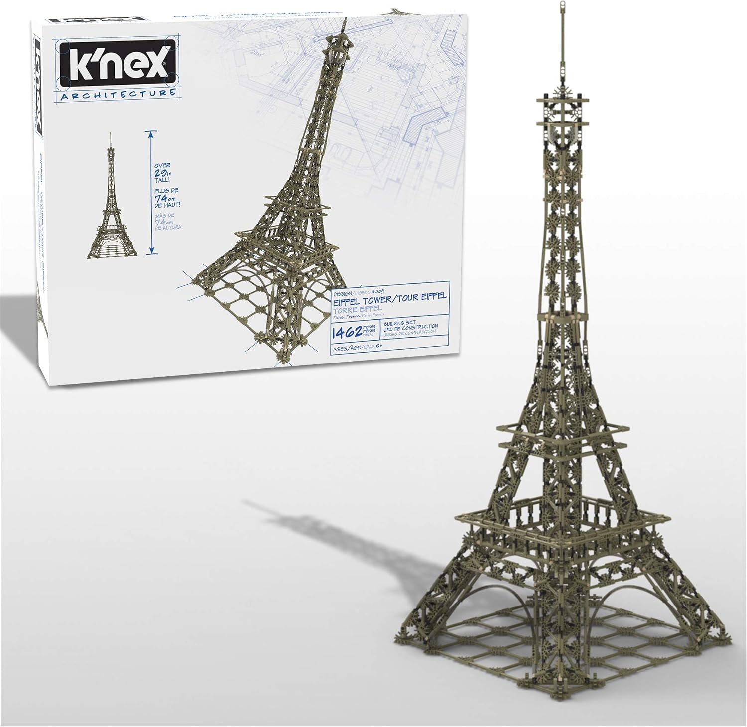 K'NEX Architecture: London Eye Ferris Wheel - Build IT Big - Collectible Building Set for Adults & Kids 9+ with Motorized Movement - New - 1