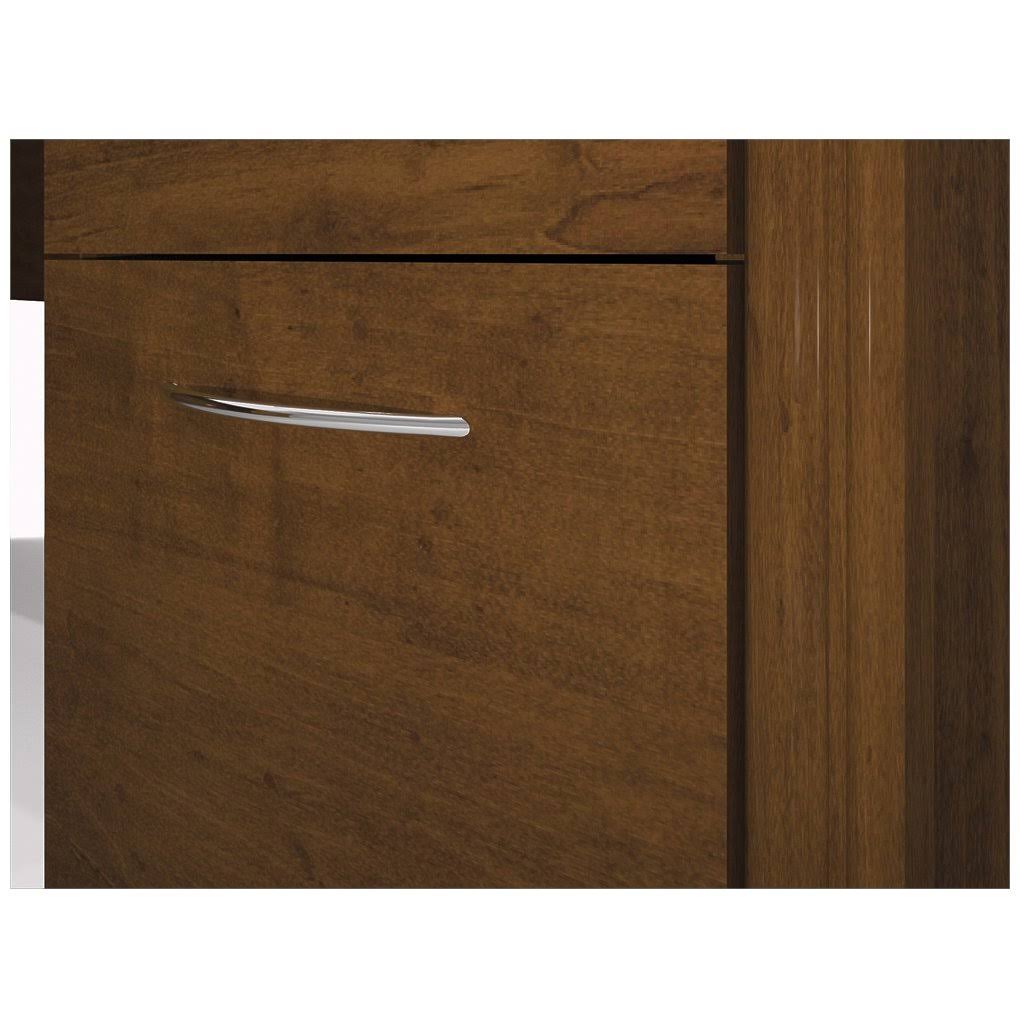 Bestar Embassy L-Shaped Workstation Kit in Tuscany Brown
