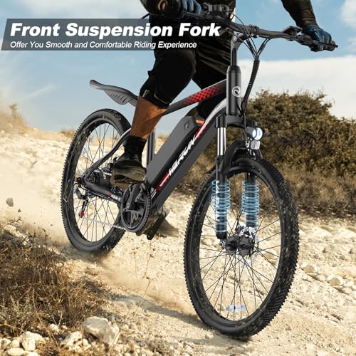 VARUN Electric Bike - Ebikes for Adults Peak 500W /750W 20MPH Commuter Ebike with 36V/48V 7.8AH Removable Battery, 24''
