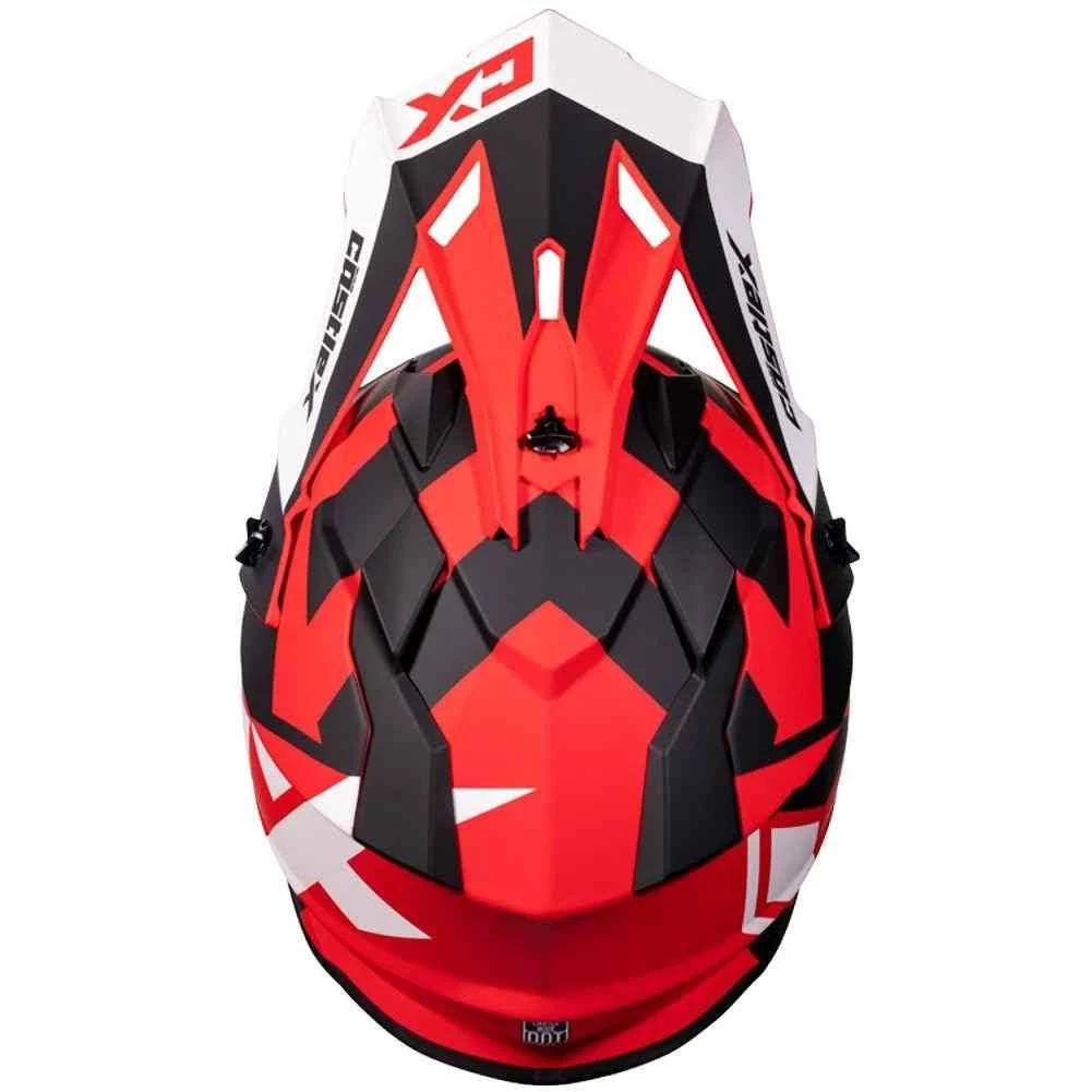 Castle x Mode MX Flow Snowmobile Helmet Matte Red 2XL