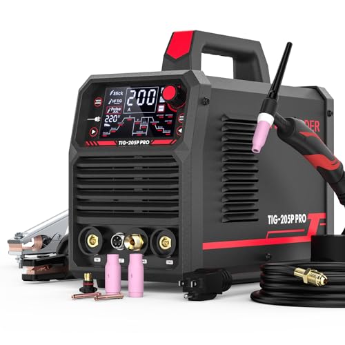 YESWELDER 200A AC/DC Aluminum Tig Welder with Pulse Large LED Display