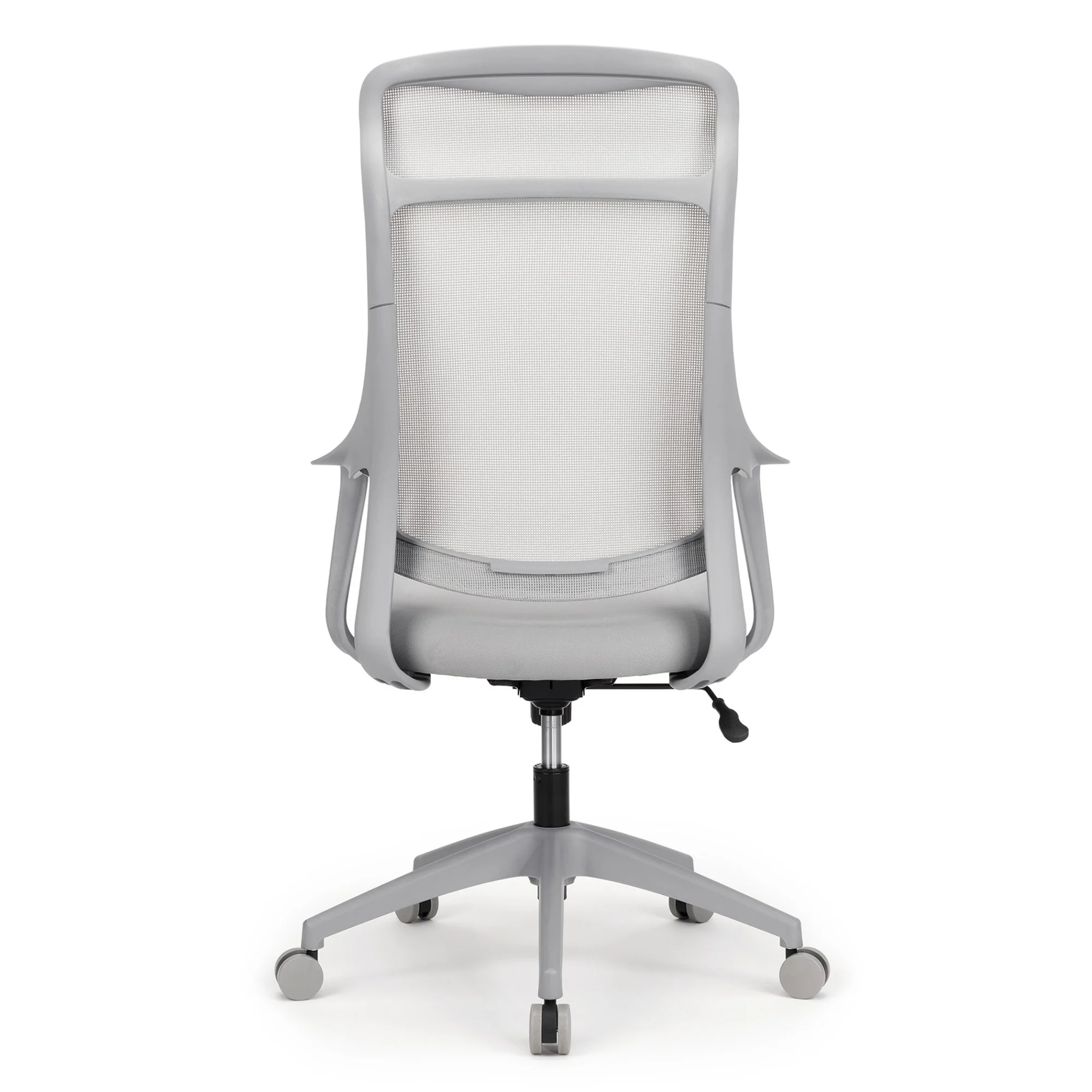 Realspace® Lenzer Mesh High-Back Task Chair, Gray, BIFMA Compliant