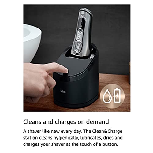 Braun Electric Razor for Men, Series 9 9296CC Electric Shaver With Precision Trimmer, Rechargeable, Wet & Dry Foil Shaver