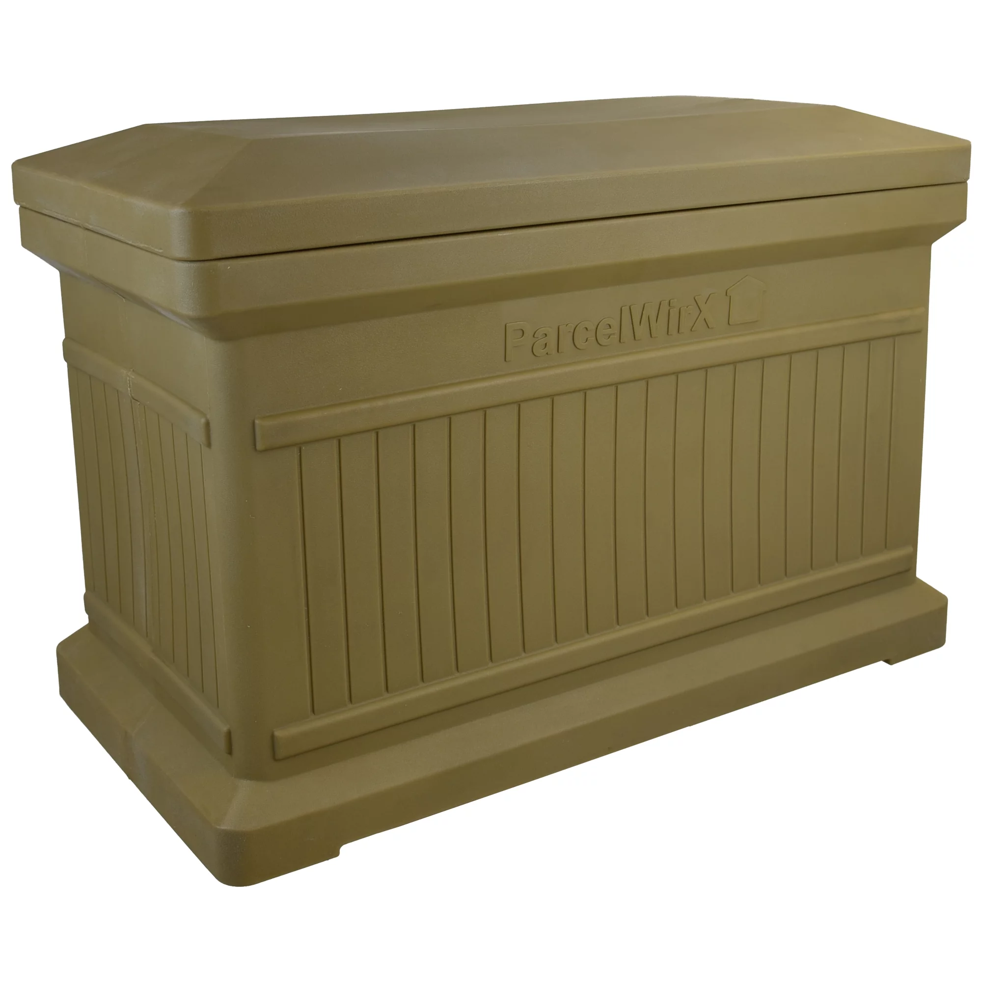 RTS Home Accents ParcelWirx Horizontal Large Package Delivery Box with Lift Off Lid, Oak Color