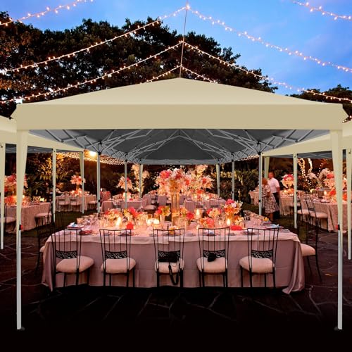 COBIZI 10x10 Pop up Canopy Tent Protable Canopy Tent with 4 Sidewalls Waterproof Commercial Instant Shelter for Parties, Wedding