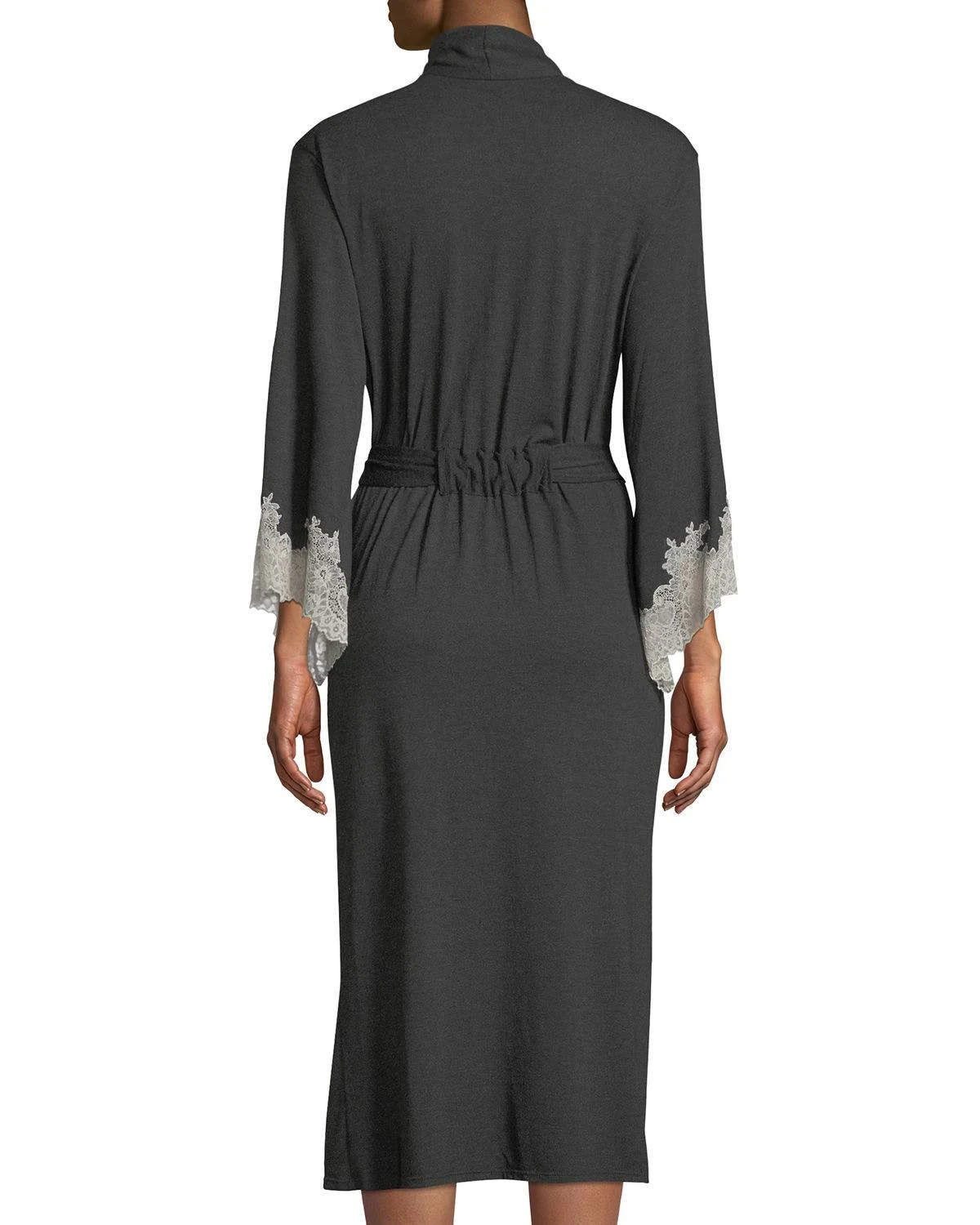 Natori Luxe Shangri-La Robe - Grey - X-Small